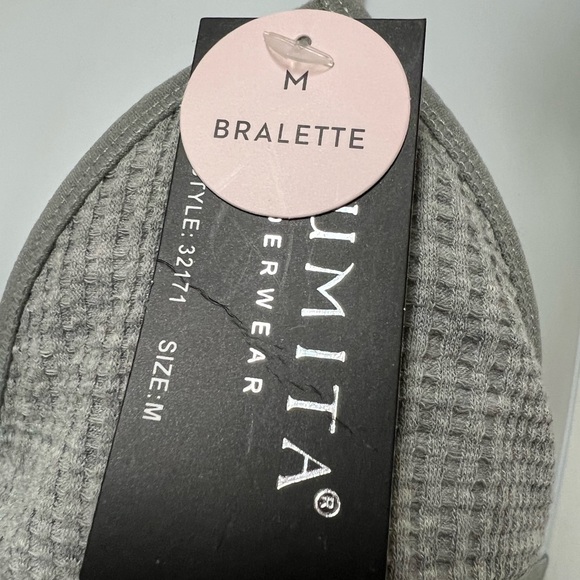 Youmita Grey Waffle Weave Bralette - Picture 12 of 12